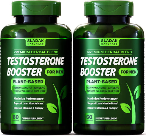 Testosterone Booster Supplement for Men - Male Enhancing Test Boost with Ashwagandha, L-Arginine, Tongkat Ali, Tribulus