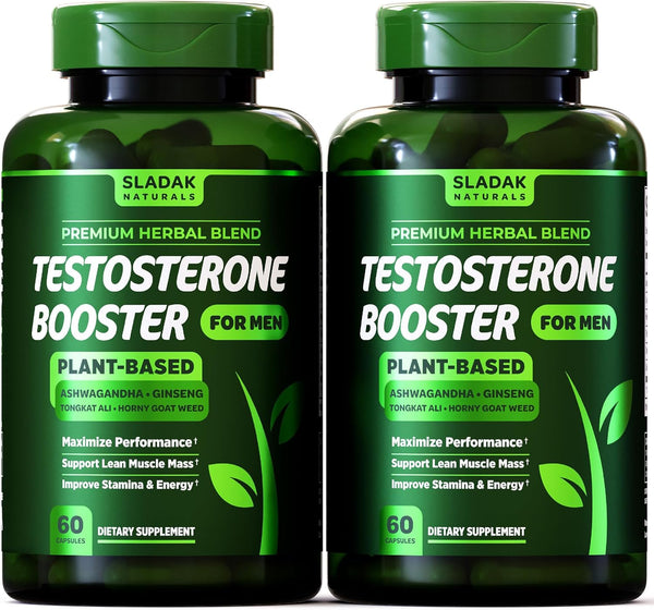 Testosterone Booster Supplement for Men - Male Enhancing Test Boost with Ashwagandha, L-Arginine, Tongkat Ali, Tribulus