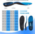 Plantar Fasciitis Relief Insoles: Arch Supports for Flat Feet, Orthotic Inserts for Foot & Heel Pain