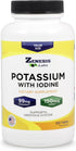 Potassium Gluconate 99mg + 150mcg Iodine from Kelp, Bulk (250 Tablets/Bottle)