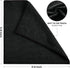 SIFANGKE 12 Pack 11.8"X11.8" Microfiber Cleaning Cloth, Lint-Free and Highly Absorbent Rags, Black Reusable Microfiber