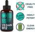 Vegan Vitamin B12 Liquid Drops - Fast-Acting 60 x 5000mcg Methylcobalamin Supplement - Energy, Memory, Mood Support -