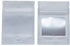 HANSER Smell Proof Odorless Mylar Resealable Foil Pouch Bags with Clear Window, Stand Up Bottom, Airtight, Matte White,