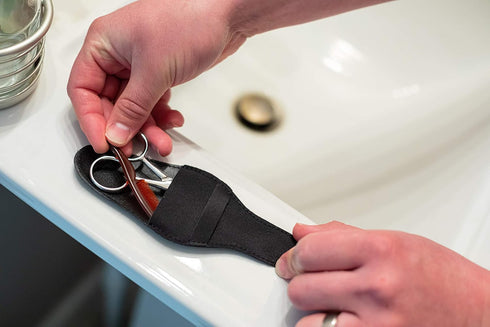 Mustache Grooming Kit, Scissors and Combs for Men, Perfect for Travel