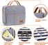 Large Capacity Hanging Travel Toiletry Bag - Cosmetic Organizer for Women with 4 Compartments