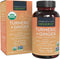 Organic Turmeric and Ginger Tablets, 90 Count - High Potency Supplement with Black Pepper for Joint & Heart Health