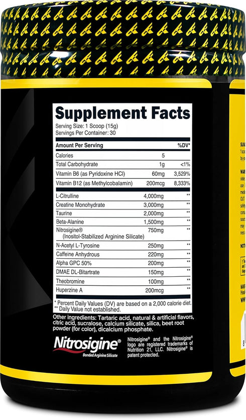 Primaforce Pre-Workout Complex Powder, Watermelon Candy, 30 Servings, Fitness Supplement