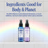 Pack 2oz (6-Pack) Dr. Bronner's Organic Hand Sanitizer Spray Variety Travel Size Bulk, Simple & Effective Formula
