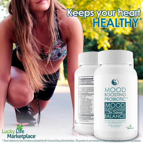 Mood Boosting Probiotic Supplement for Women & Men, Prebiotic & Probiotic Support for Digestive Health