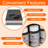 Large Padded Modular Pill Bottle Organizer, Medicine Bag, Case, Carrier for Medications, Vitamins, and Medical Supplies