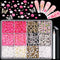 3D Nail Charms and Gems Set 1, 20PCS Gold Silver Chunky Butterfly Charms with Rhinestones for Y2K Decoration