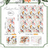 Outus 100 3 Summer Pcs Spring Floral Bird Guest Napkins Ply Vintage Themed Guest Towels Flower and Bird Fancy Napkins