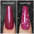 Sparkling Glitter Gel Nail Polish, Red Diamond Gel Polish for Shiny Nail Art, Soak Off UV LED Nail Gel, RAR87