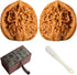 Nouysoc 4.0-4.5cm Wenwan Walnut, Chinese Walnuts Set, Traditional Stress Relief Hand Fidget Tool