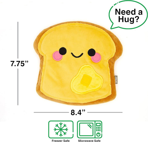 GAMAGO Toast Heating Pad & Pillow, Microwavable Heat Pack for Cramps & Anxiety Relief