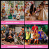 Light Up Scrunchies, LED Glow in the Dark Hair Ties for Neon Party, Fun Hair Accessories (4Pcs-Pink+brown)