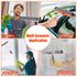 Window Squeegee for Home, 2 in 1 Cleaning Tool with Extension Pole for Shower, Car, Mirror, and Glass