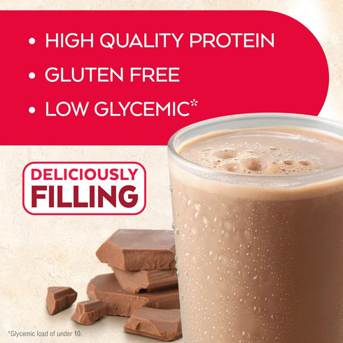Atkins Creamy Chocolate Meal Size Protein Shake, 12 Count, 23g Protein, Low Glycemic, 4g Net Carb, 1g Sugar, Keto
