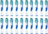 Generic Toothbrush Heads Compatible with Oral B Sonic Complete & Vitality Sonic (20 Count)