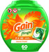 Gain flings! Laundry Detergent Soap Pacs, HE Compatible, 60 Count, Long Lasting Scent, Island Fresh