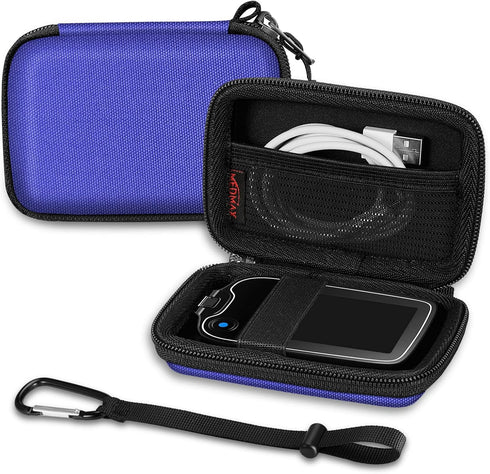 Hard Shell Protective Case for Freestyle Libre 3, Lightweight Shockproof Diabetic Storage Carrying Case (Blue)
