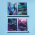 Set 24 Abstract Greeting Cards Boxed - All Occasion Blank Just Because or Thank You Cards w/White Envelopes - Card