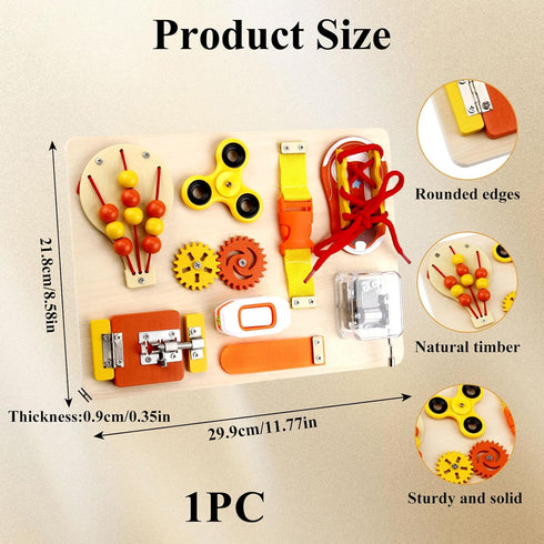 SHFGYG Fidget Busy Board for Adults with Dementia, Dementia Products for Seniors- Sensory Activity Board with Tactile