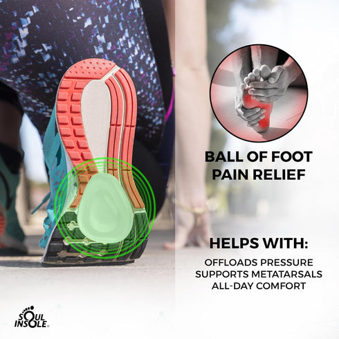 Premium Metatarsal Pad, Self-Sticking and Reusable