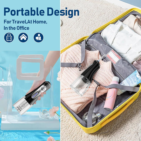 Water Dental Flosser Cordless for Teeth Cleaning, Powerful Oral Irrigator with 6 Adjustable Modes, 320ML Portable