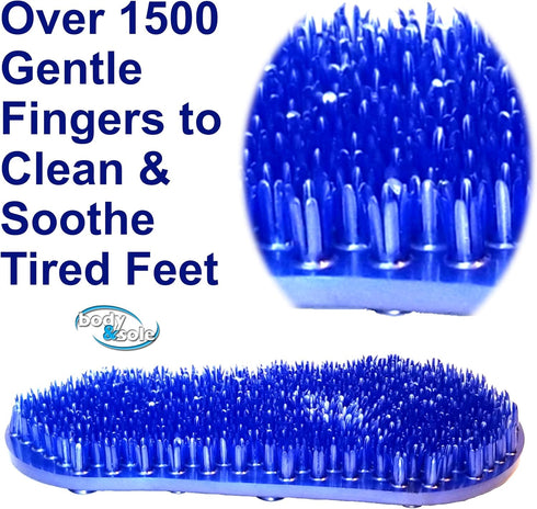 Soapy Soles Pearl Blue Foot Scrubbing Pad & Massager
