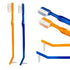 Toothbrush for Braces, Soft Head Braces Toothbrush, V Trimmed Design 2-Pack for Quick Orthodontic Cleaning