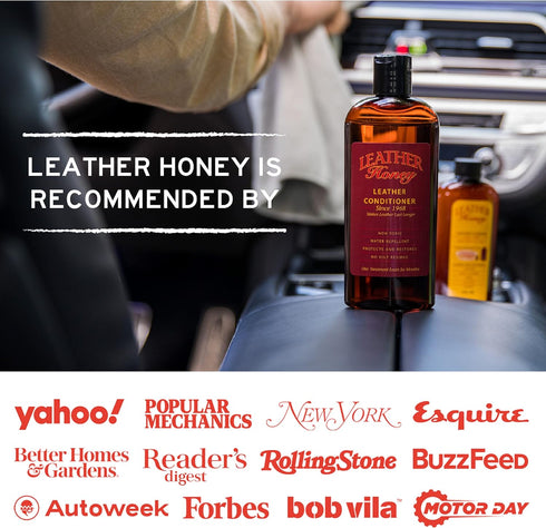Leather Honey Leather Conditioner Wipes, 10 Non-Toxic, Ready-to-Use Wipes for Any Color Leather