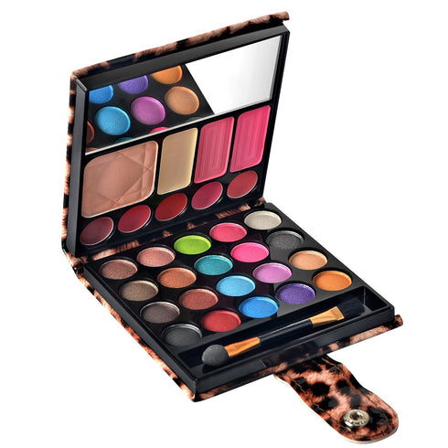 Professional Makeup Kit - Eyeshadow Palette, Lip Gloss, Blush, Concealer, 29 Color