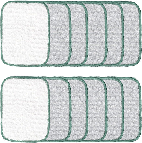 Sinbana 10pcs Multipurpose Wire Dishwashing Rags for Dry and Wet, Double-Layer Non-Scratch Wire