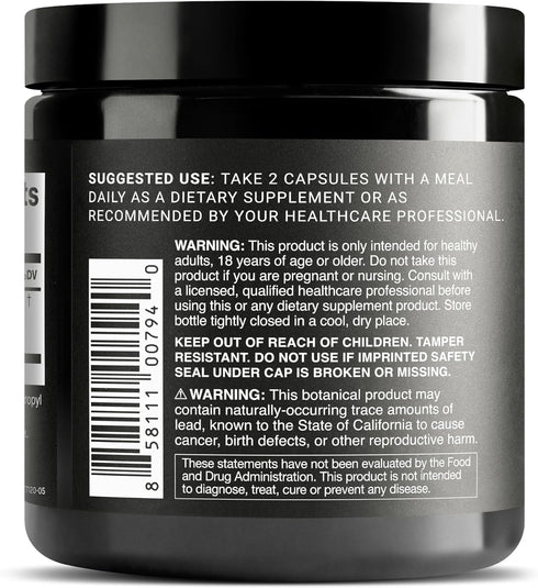 Toniiq 20% 120 Turkey Tail Mushroom Capsules - Ultra High Potency with Beta Glucans - Highly Concentrated - Third-Party