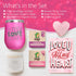LOVE Box Spa Gift Set for Women - 6pcs Self Care Kit with Lotion, Soap, Bath Bomb, Pink Tumbler - Spa Gift Baskets