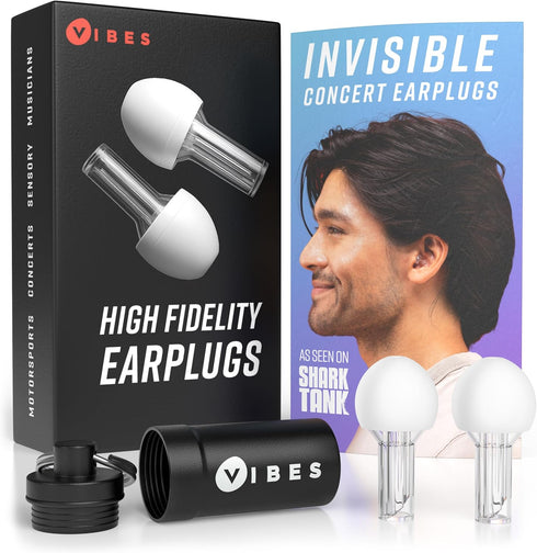 VIBES High Fidelity Concert Ear Plugs – Reusable Noise Reducing Ear Plugs for Concerts, Musicians, Raves, Live Events
