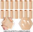 Skylety 30 Pieces Finger Sleeves with Storage Bag, Thumb Splint Brace Support for Pain Relief, Beige