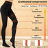 LIKAWEN 20-30 mmHg Medical Compression Pantyhose for Women and Men, Compression Tights, Closed Toe, Graduated Support