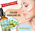 SQUALANE Italian Olive, 100% Pure Natural Undiluted Oil, 4 fl oz - Ultra-Pure Moisturizer for Face, Skin, Body
