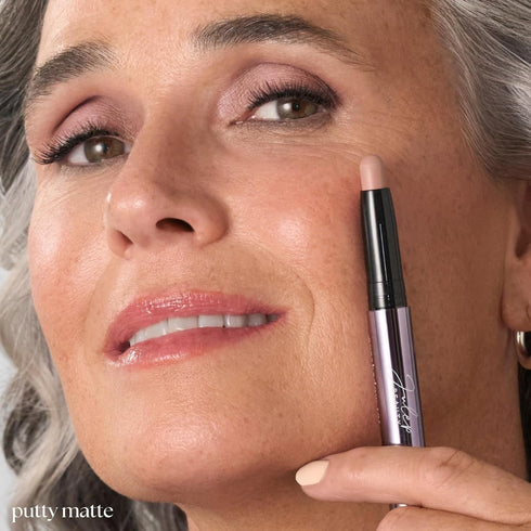 Julep Eyeshadow 101 Cream-to-Powder Waterproof Shadow Stick - Putty Matte, Long-Lasting, with Built-in Smudger