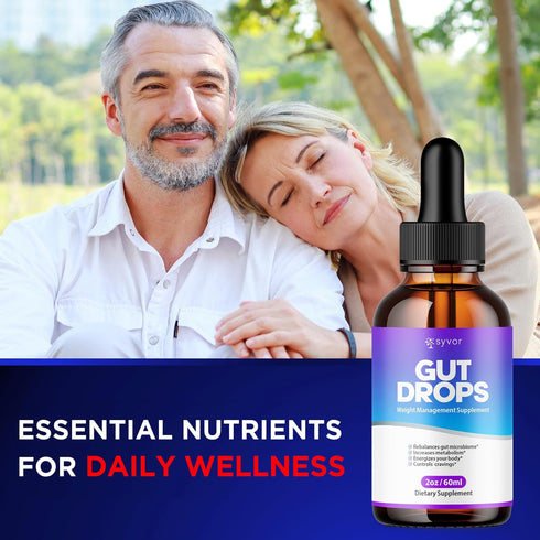 Syvor (2 Pack) (60 Gut Drops, Official Gut Drops Liquid Supplement Advanced All Natural Vitamin Formula, GutDrop