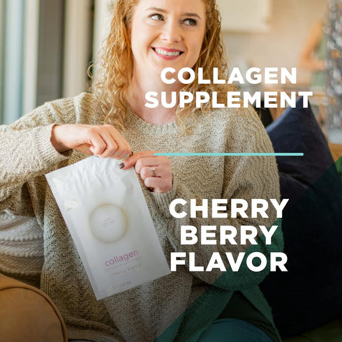 AdvoCare Glow Collagen Dietary Supplement, Marine Collagen for Nail, Skin & Hair Care, 14 Stick Packs