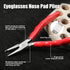 6 Inches Nose Pad Plier Adjusting Eyeglass Arms Frame Eyeglasses Repairing Plier Stainless Steel Optical Hand Tool Frames Clamp Repair Tool with Screwdriver and Glasses Cloth