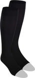 NuVein Medical Compression Stockings, 20-30 mmHg Support for Women & Men, Knee Length, Open Toe, Black, 3X-Large