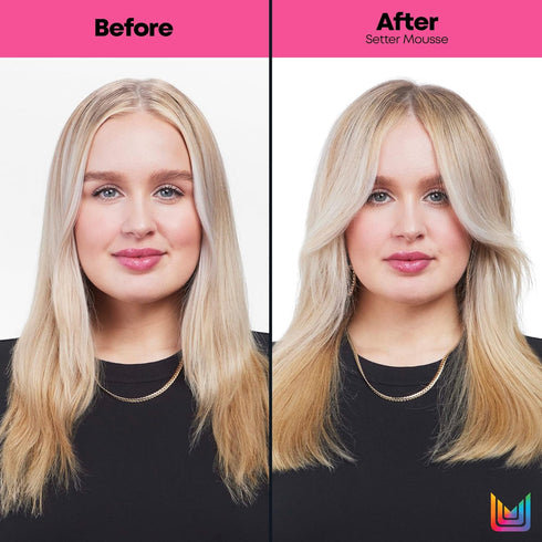 Matrix Setter Mousse, Weightless Foam for Volumizing Lift and Shine, Humidity Resistant, 8.2 oz for All Hair Types
