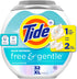Tide PODS Free and Gentle Odor Refresh Laundry Detergent Packs, 32 Count,