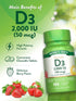 Nature's Truth Chewable Vitamin D3 2,000 IU | 100 Tablets | Berry Flavor | Vegetarian, Non-GMO, & Gluten Free Supplement