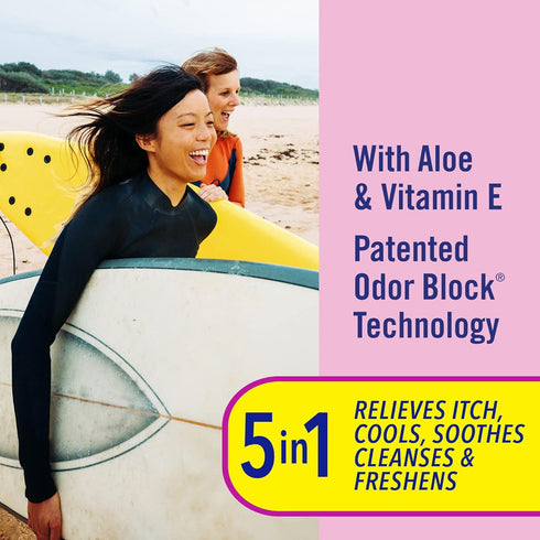 Vagisil Anti-Itch Medicated Feminine Wipes, Maximum Strength, 12 Wipes (Pack of 3)
