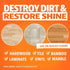 ANGRY ORANGE Hardwood Floor Cleaner, 32oz (2 Pack), Citrus Mint, Plant-Based Cleaning Agents, Destroys Dirt & Restores